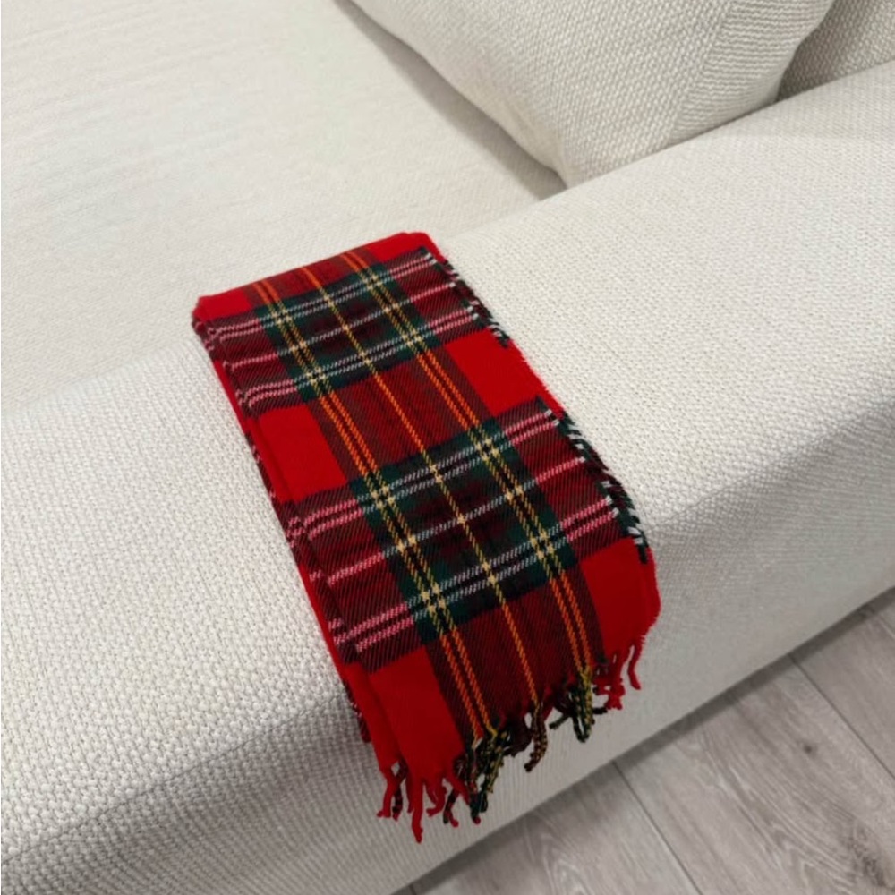 Red Tartan Plaid Scarf